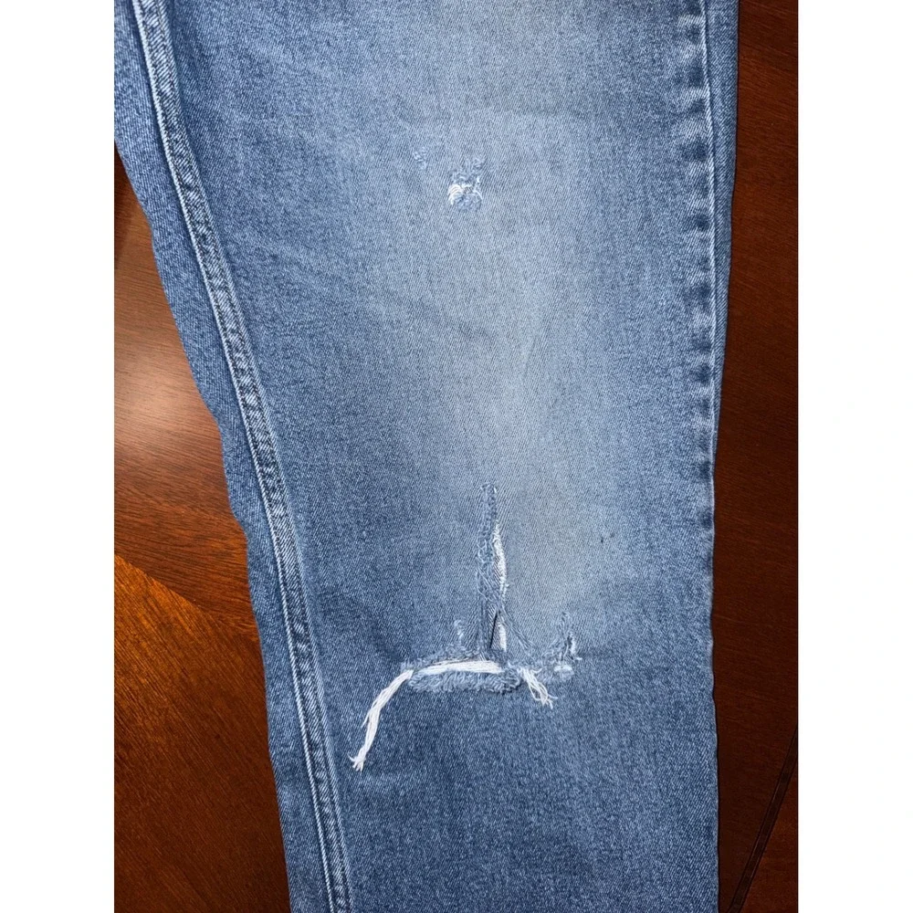 Levi 514 Men Jeans‎ 38x30 Blue  Straight Fit Some Distressing Medium Wash Denim